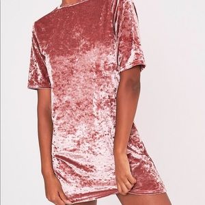 ❤️3 for $25❤️ Pink Velvet T-shirt Dress